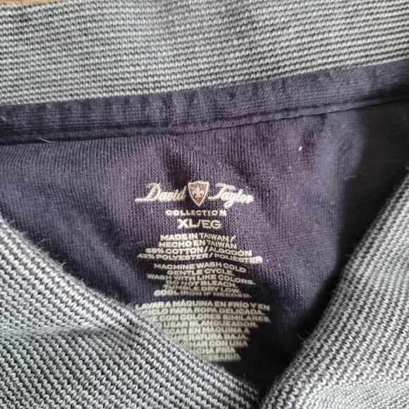 Men's XL David Taylor Blue Golf Polo Collared Short Sleeve Cinched Waist - Picture 6 of 9